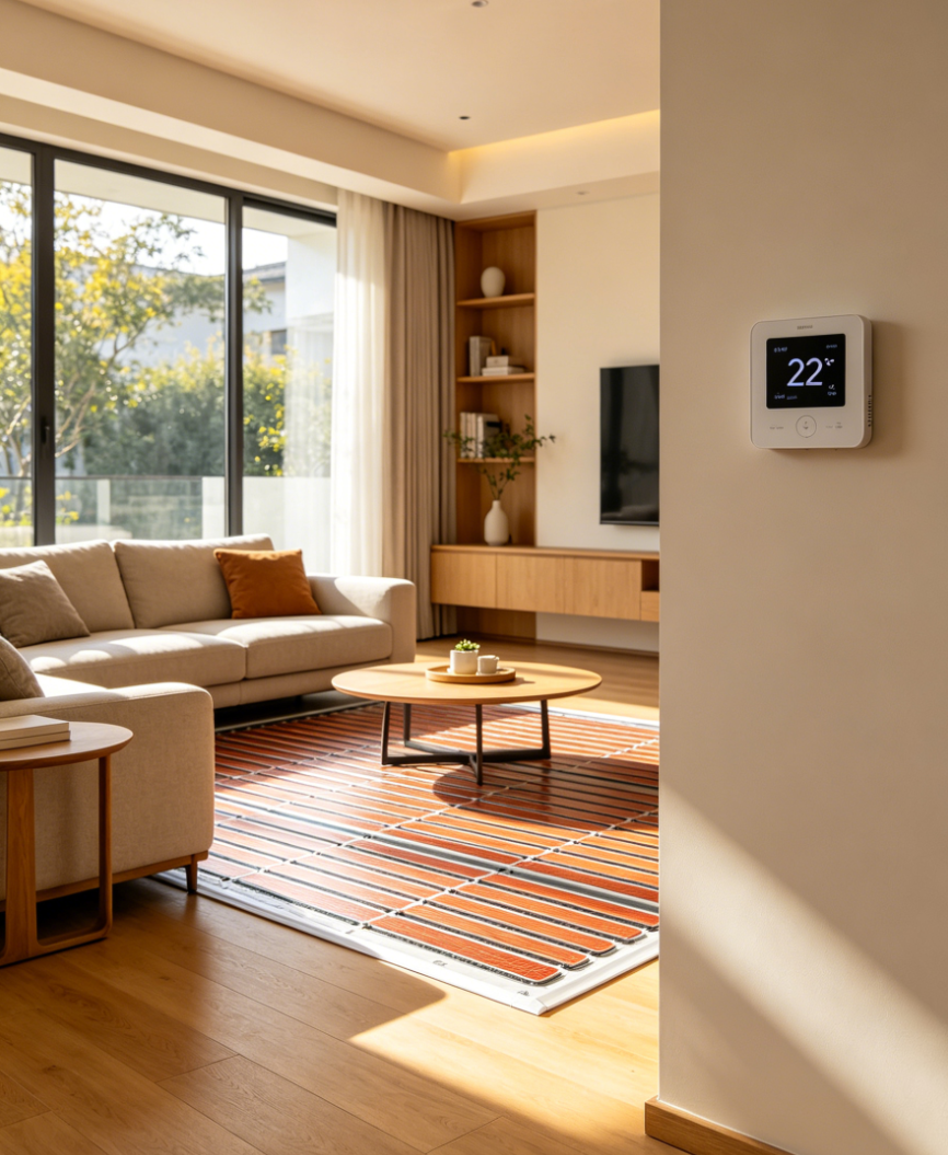 新竹家用智能分区式电采暖地暖系统